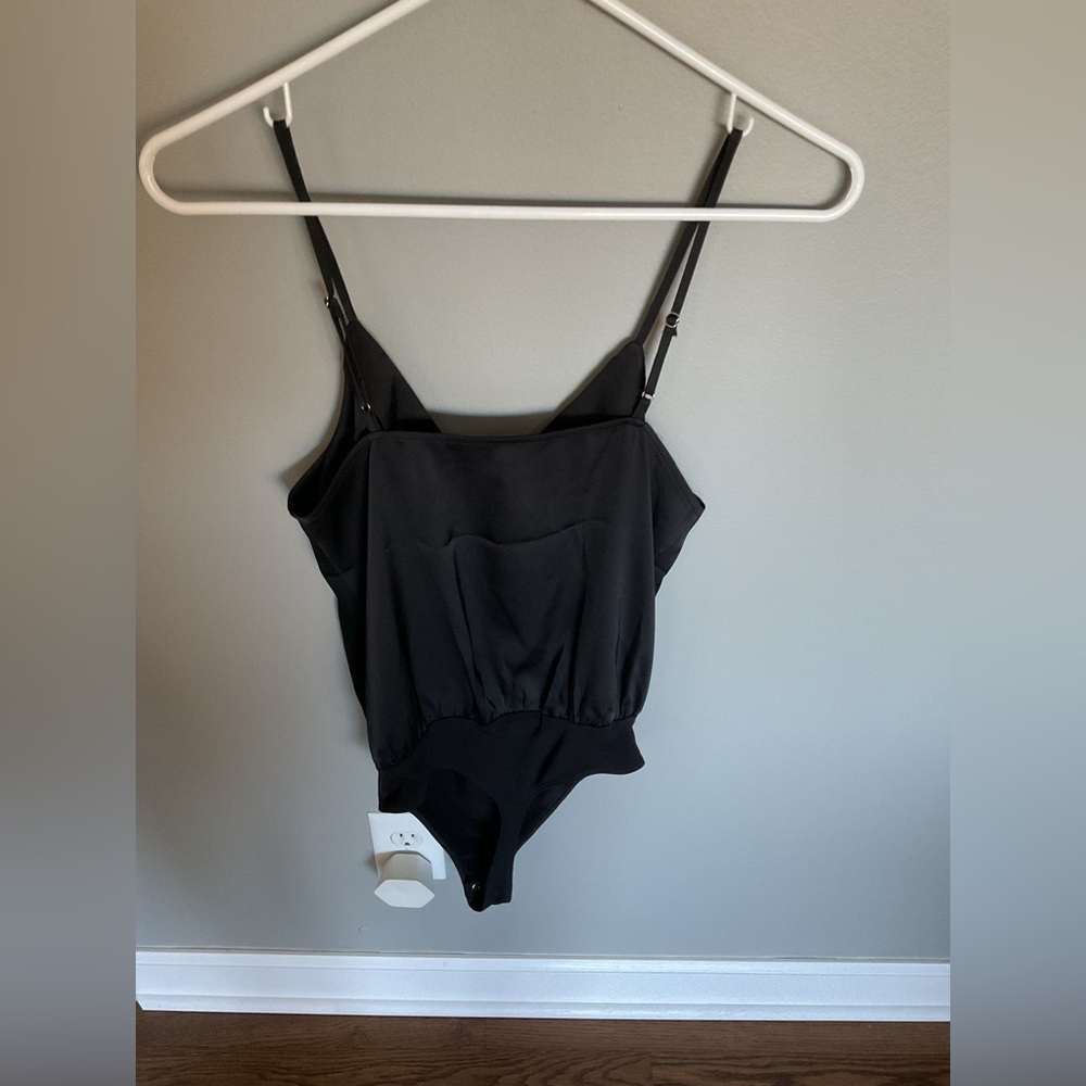 Express Black Wrap Bodysuit - Picture 3 of 5